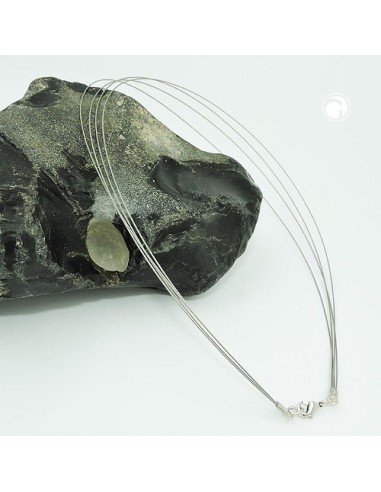 necklace 4x coated steel wire 40cm