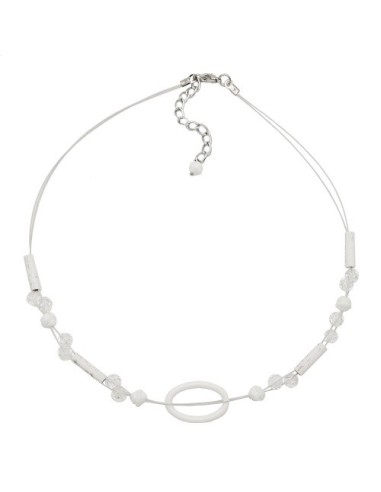 necklace white oval ring transparent