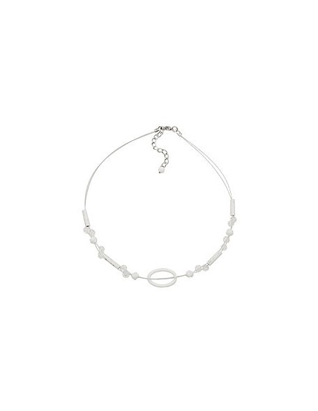 necklace white oval ring transparent