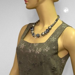 necklace crash-beads grey 55cm