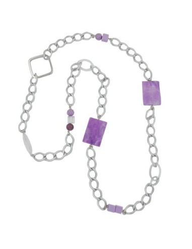 necklace curb chain beads 95cm