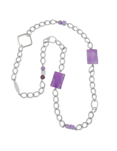 necklace curb chain beads 95cm
