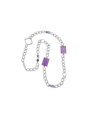 necklace curb chain beads 95cm