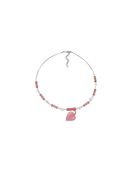 necklace leaf pendant pink