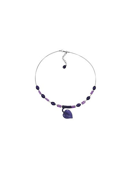 necklace leaf at tube lilac