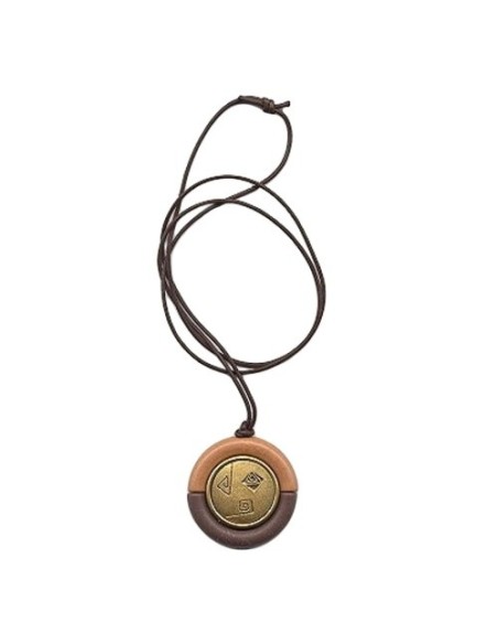 necklace pendant brown/ gold