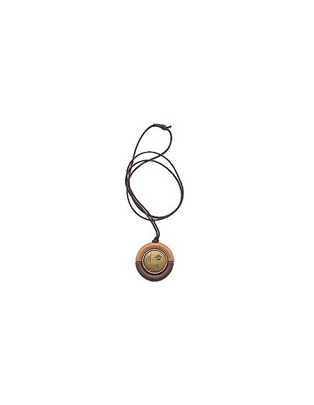 necklace pendant brown/ gold