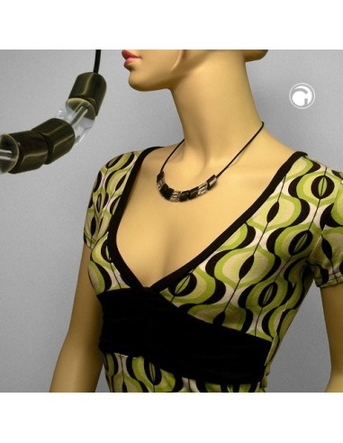 necklace beads transparency 45cm