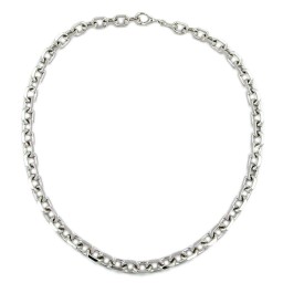 necklace anchor chain rhodium plated 50cm