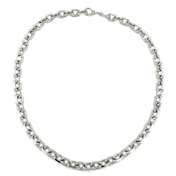 necklace anchor chain rhodium plated 50cm