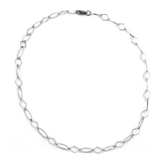 necklace phantasie 7mm rhodium plated 45cm