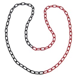 necklace anchor chain 8mm red/ black