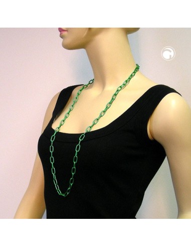 necklace green anchor chain 8mm