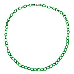 necklace green anchor chain 8mm