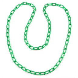 necklace anchor chain 8mm green 110cm