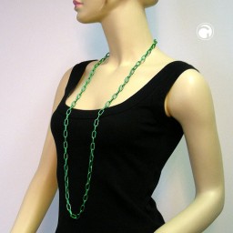 necklace anchor chain 8mm green 110cm