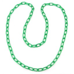 necklace anchor chain 8mm green 110cm