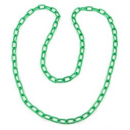 necklace anchor chain 8mm green 110cm