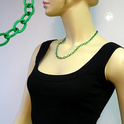 necklace green anchor chain 7mm