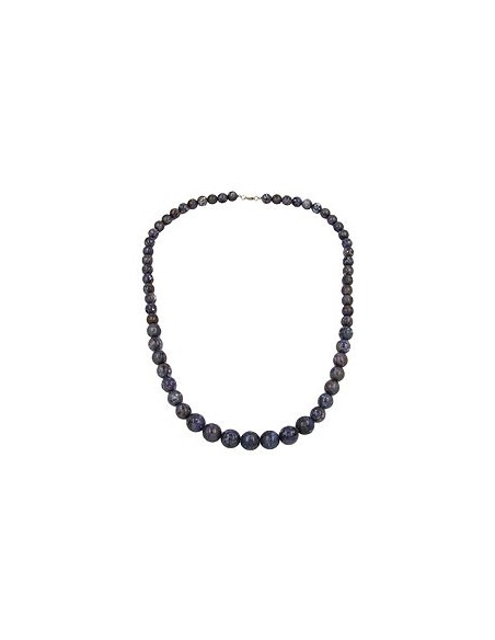 necklace beads grey/ lilac