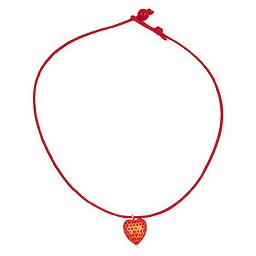 necklace heart red