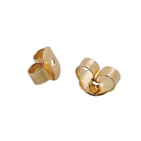 butterfly friction back - replacement part for stud earrings 9k gold