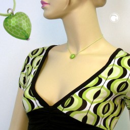 necklace heart green