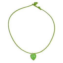 necklace heart green