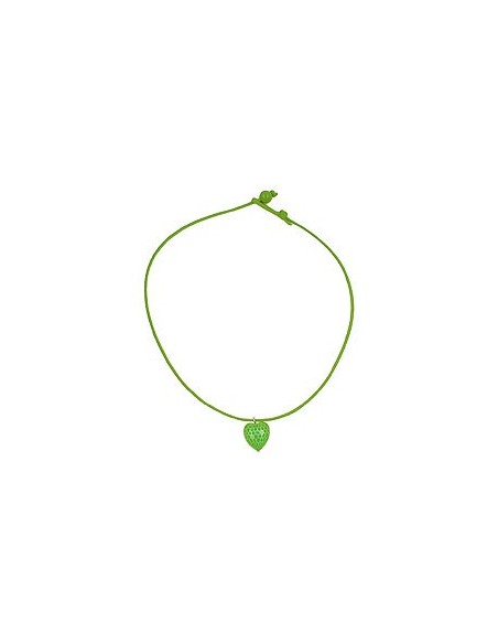 necklace heart green