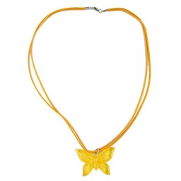 necklace butterfly yellow