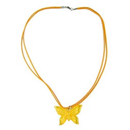 necklace butterfly yellow