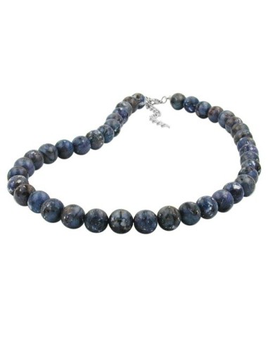 necklace beads 12mm grey-lilac