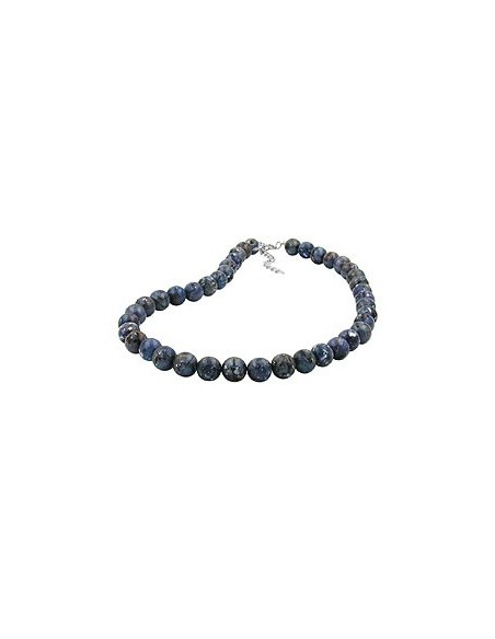 necklace beads 12mm grey-lilac