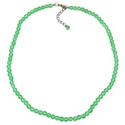 necklace green beads 6mm