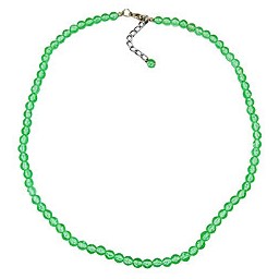 necklace green beads 6mm