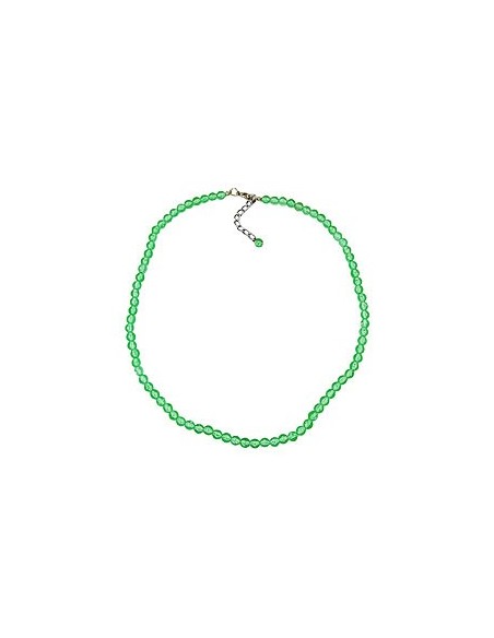 necklace green beads 6mm