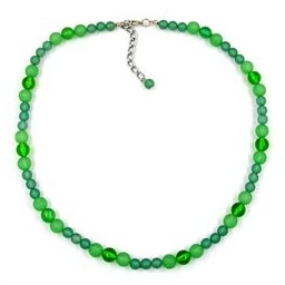 necklace beads green