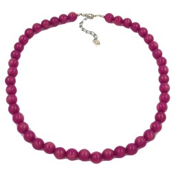 necklace beads 10mm lilac glossy