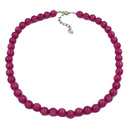 necklace beads 10mm lilac glossy