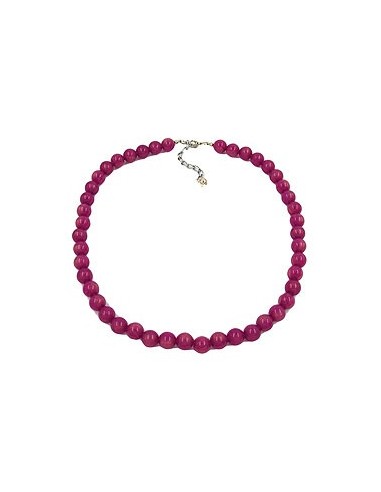necklace beads 10mm lilac glossy