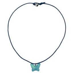 necklace butterfly blue