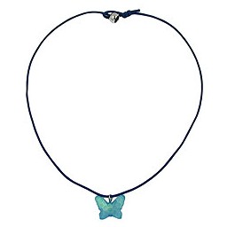 necklace butterfly blue