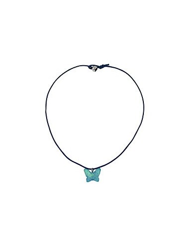 necklace butterfly blue