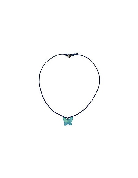 necklace butterfly blue