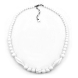 necklace beads white