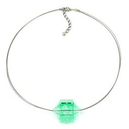 necklace eye-catching bead mint green