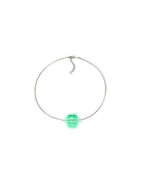 necklace eye-catching bead mint green