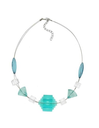 necklace eye-catching bead aqua