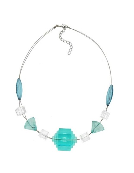 necklace eye-catching bead aqua