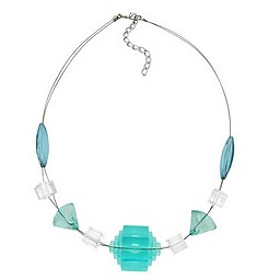 necklace eye-catching bead aqua